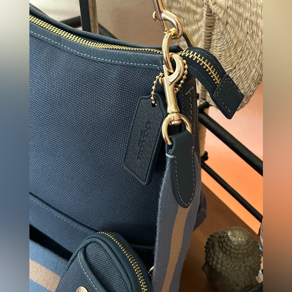 COACH Ellis Nylon Twill 2Way Shoulder/Crossbody Bag - Picture 6 of 15